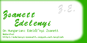 zsanett edelenyi business card